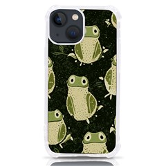 Frog Pattern Iphone 13 Mini Tpu Uv Print Case by Valentinaart