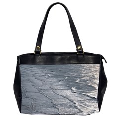 Atlantic Ocean Aerial View, Tierra Del Fuego, Argentina Oversize Office Handbag (2 Sides) by dflcprintsclothing