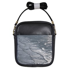 Atlantic Ocean Aerial View, Tierra Del Fuego, Argentina Girls Sling Bag by dflcprintsclothing