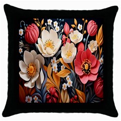 Ai-generated Throw Pillow Case (black) by nateshop