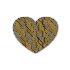 Background-batik Rubber Coaster (heart) by nateshop