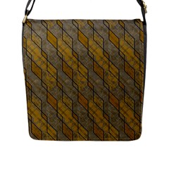 Background-batik Flap Closure Messenger Bag (l) by nateshop