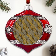 Background-batik Metal Snowflake And Bell Red Ornament by nateshop