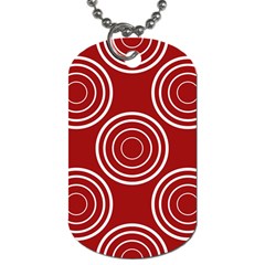 Background-red Dog Tag (one Side) by nateshop