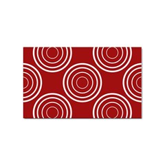 Background-red Sticker Rectangular (100 Pack)