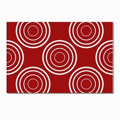 Background-red Postcard 4 x 6  (pkg Of 10) by nateshop