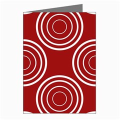 Background-red Greeting Cards (pkg Of 8) by nateshop