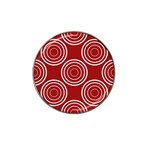 Background-red Hat Clip Ball Marker Front