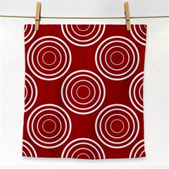 Background-red Face Towel by nateshop