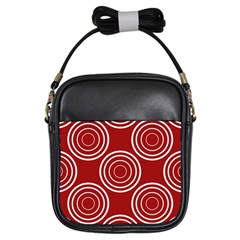 Background-red Girls Sling Bag