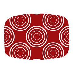 Background-red Mini Square Pill Box by nateshop