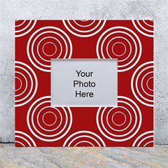 Background-red White Wall Photo Frame 5  X 7  by nateshop