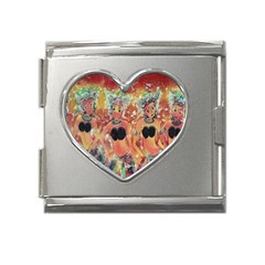 Indonesia-lukisan-picture Mega Link Heart Italian Charm (18mm) by nateshop