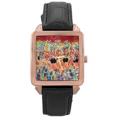 Indonesia-lukisan-picture Rose Gold Leather Watch  by nateshop