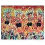 Indonesia-lukisan-picture Two Sides Premium Plush Fleece Blanket (Medium) 60 x50  Blanket Front