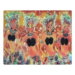 Indonesia-lukisan-picture Premium Plush Fleece Blanket (large)