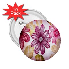 Print-roses 2 25  Buttons (10 Pack)  by nateshop