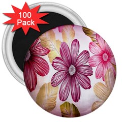 Print-roses 3  Magnets (100 Pack) by nateshop