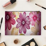 Print-roses Cosmetic Bag (Large) Back