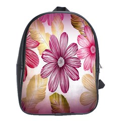 Print-roses School Bag (large) by nateshop