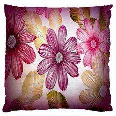 Print-roses Standard Premium Plush Fleece Cushion Case (one Side)