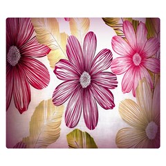 Print-roses Two Sides Premium Plush Fleece Blanket (small) by nateshop