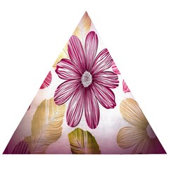 Print-roses Wooden Puzzle Triangle by nateshop