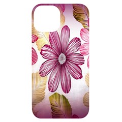 Print-roses Iphone 14 Black Uv Print Case by nateshop