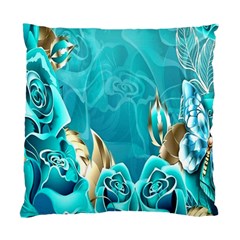 Crystal Butterfly, Floral, Flower, Girly, Gold, Golden, Pretty Standard Cushion Case (one Side)