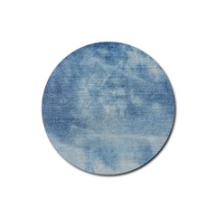 Denim,11 Rubber Round Coaster (4 Pack) by nateshop