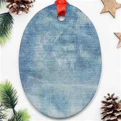 Denim,11 Oval Ornament (two Sides) by nateshop