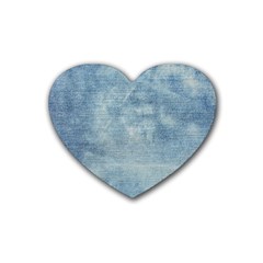 Denim,11 Rubber Heart Coaster (4 Pack) by nateshop