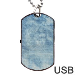 Denim,11 Dog Tag Usb Flash (two Sides) by nateshop