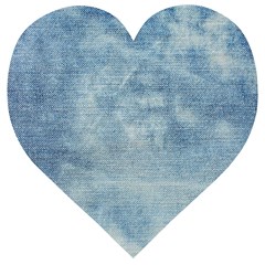 Denim,11 Wooden Puzzle Heart by nateshop