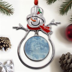 Denim,11 Metal Snowman Ornament by nateshop