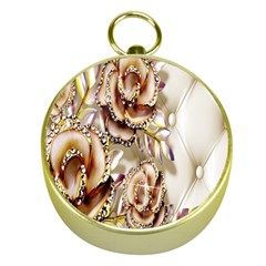 Butterfly Dreams, Bonito, Butterfly, Dream, Flower, Girly Gold Compasses by nateshop