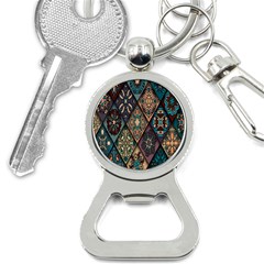 Flower Texture, Background, Colorful, Desenho, Bottle Opener Key Chain by nateshop