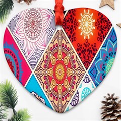 Mandala Pattern, Desenho, Designs, Glitter, Pattern Ornament (heart) by nateshop