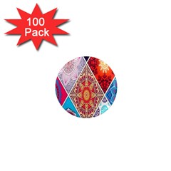 Mandala Pattern, Desenho, Designs, Glitter, Pattern 1  Mini Magnets (100 Pack)  by nateshop