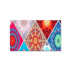 Mandala Pattern, Desenho, Designs, Glitter, Pattern Sticker (rectangular) by nateshop