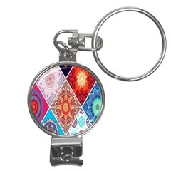 Mandala Pattern, Desenho, Designs, Glitter, Pattern Nail Clippers Key Chain by nateshop