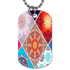 Mandala Pattern, Desenho, Designs, Glitter, Pattern Dog Tag (two Sides) by nateshop