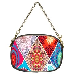 Mandala Pattern, Desenho, Designs, Glitter, Pattern Chain Purse (one Side) by nateshop