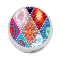 Mandala Pattern, Desenho, Designs, Glitter, Pattern 4-port Usb Hub (two Sides)