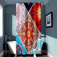 Mandala Pattern, Desenho, Designs, Glitter, Pattern Shower Curtain 36  X 72  (stall)  by nateshop