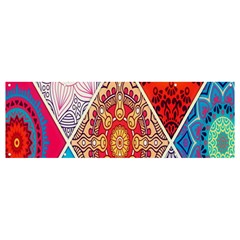 Mandala Pattern, Desenho, Designs, Glitter, Pattern Banner And Sign 12  X 4  by nateshop