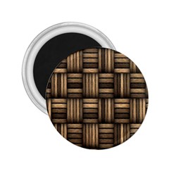 Brown Weaving Texture, Macro, Brown Wickerwork 2 25  Magnets by nateshop