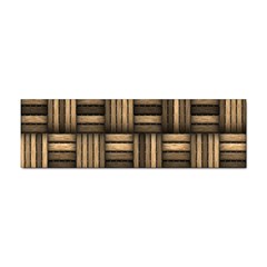 Brown Weaving Texture, Macro, Brown Wickerwork Sticker (bumper) by nateshop