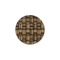 Brown Weaving Texture, Macro, Brown Wickerwork Golf Ball Marker by nateshop