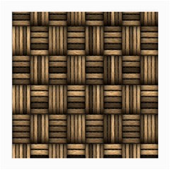 Brown Weaving Texture, Macro, Brown Wickerwork Medium Glasses Cloth (2 Sides) by nateshop